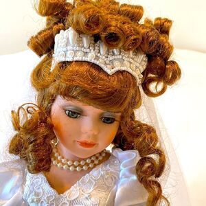 Bride porcelain doll 16 inches